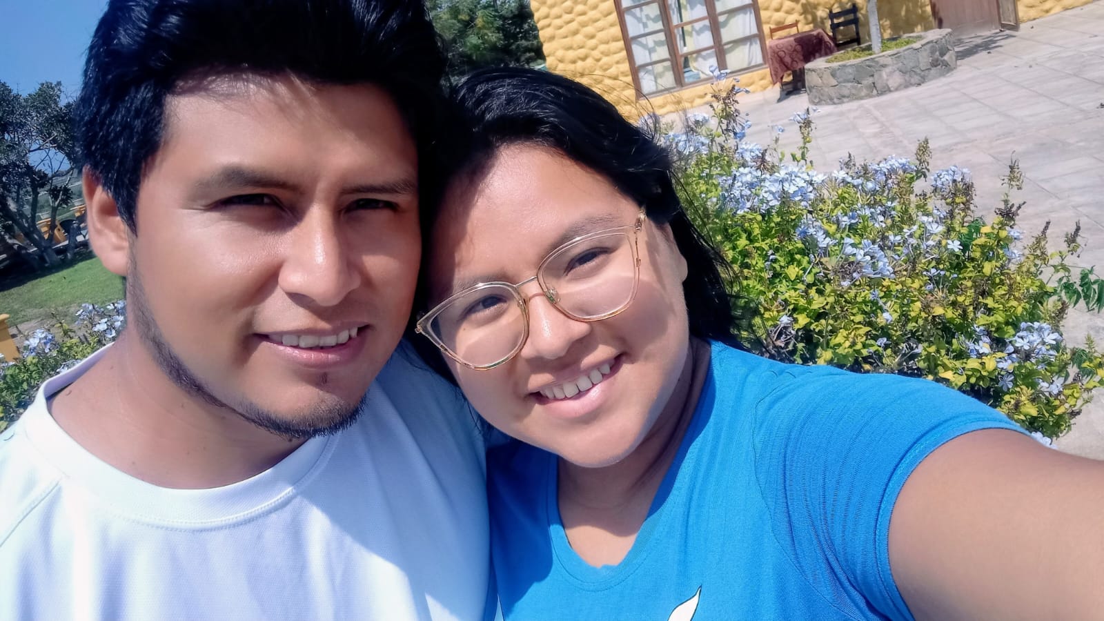 Couple holding hands and walking